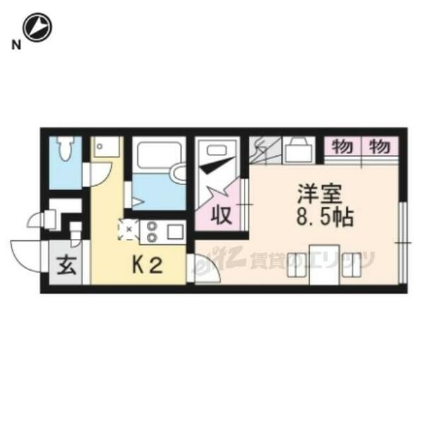 滋賀県甲賀市甲南町野尻(賃貸アパート1K・1階・23.18㎡)の写真 その2