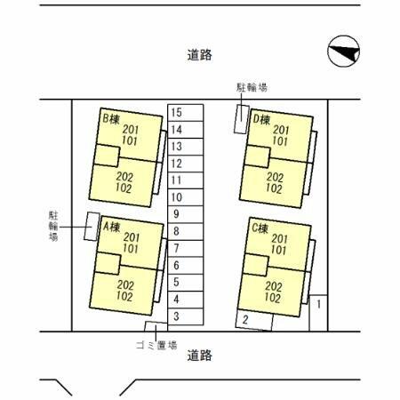 ラ・ルミエールＤ 202｜埼玉県南埼玉郡宮代町道佛３丁目(賃貸アパート2LDK・2階・57.93㎡)の写真 その3