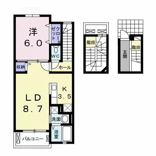 同じ建物の物件間取り写真 - ID:244003930829