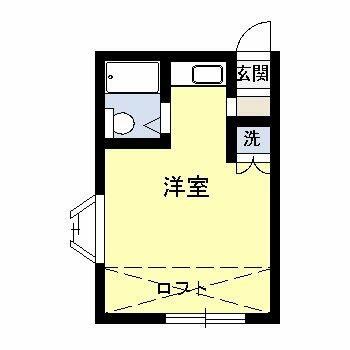 アメニティハウスＫ 102｜山形県山形市小姓町(賃貸アパート1R・1階・19.32㎡)の写真 その2