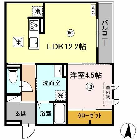 グランヒルＨＳ石垣　　（大和） 305｜大分県別府市石垣西５丁目(賃貸アパート1LDK・3階・43.66㎡)の写真 その1