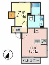 メゾン迪 201 ｜ 東京都江戸川区江戸川２丁目（賃貸アパート1LDK・2階・31.57㎡） その2