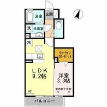 岐阜県岐阜市葭町５丁目（賃貸アパート1LDK・1階・33.19㎡） その2