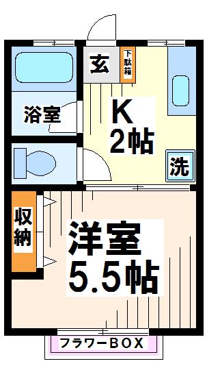 東京都府中市清水が丘３丁目(賃貸アパート1K・1階・19.80㎡)の写真 その2