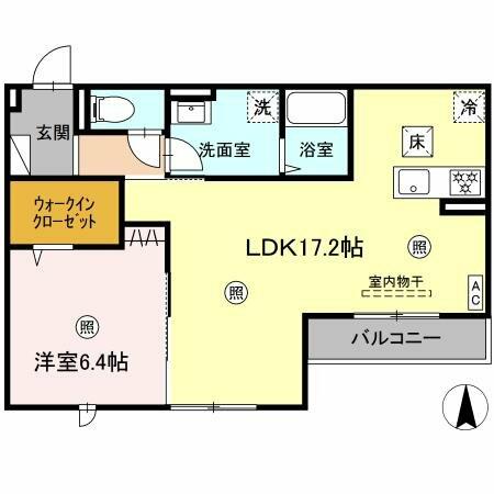 同じ建物の物件間取り写真 - ID:244003963433