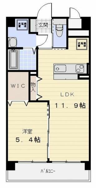 アーバンステージＵ 202｜三重県津市南丸之内(賃貸マンション1LDK・2階・42.50㎡)の写真 その2