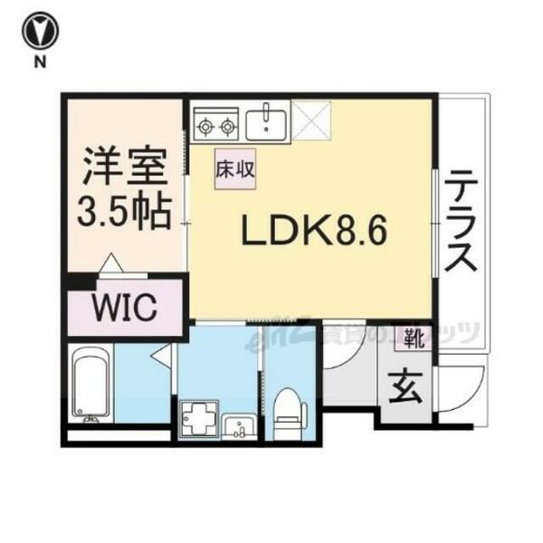 （仮称）新口町新築アパート 102｜奈良県橿原市新口町(賃貸アパート1LDK・1階・33.02㎡)の写真 その2