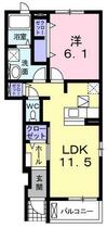 メイフラワーⅡ 101 ｜ 兵庫県明石市大久保町西脇（賃貸アパート1LDK・1階・44.18㎡） その2