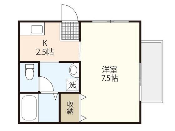 ビーライン西原｜広島県広島市安佐南区西原８丁目(賃貸アパート1K・1階・25.90㎡)の写真 その2