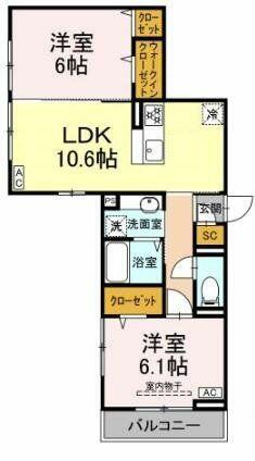 同じ建物の物件間取り写真 - ID:214056621594