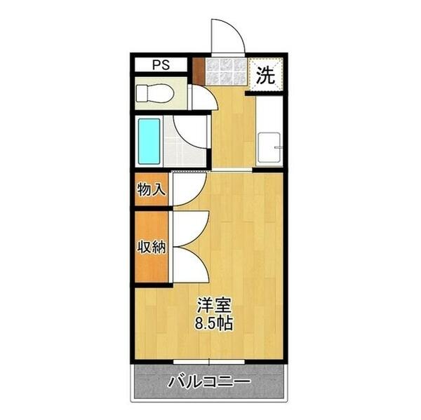 朝日レジデンス稲荷前 403｜茨城県つくば市稲荷前(賃貸マンション1K・4階・27.00㎡)の写真 その2