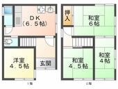 神戸市垂水区五色山２丁目 2階建 築58年のイメージ