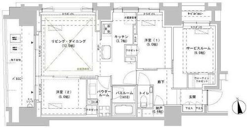 同じ建物の物件間取り写真 - ID:213106774416