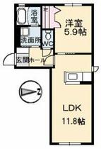 シャーメゾンアポロ A0101 ｜ 徳島県徳島市南庄町２丁目（賃貸アパート1LDK・1階・41.94㎡） その2