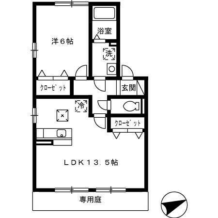オレンジハイツ 102｜広島県廿日市市林が原２丁目(賃貸アパート1LDK・1階・45.42㎡)の写真 その2