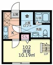 プレスタ 102 ｜ 東京都日野市南平１丁目（賃貸アパート1K・1階・23.35㎡） その2