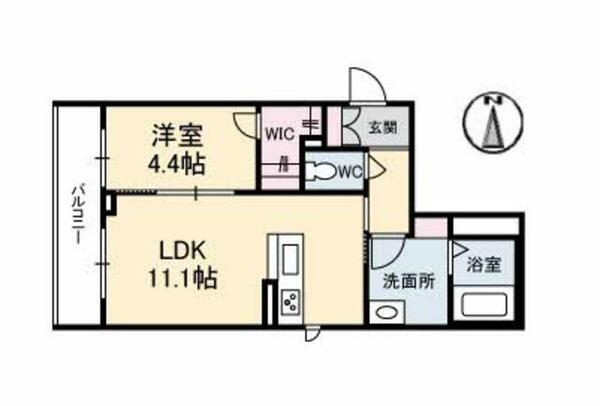 リアン勝山 A0301｜愛媛県松山市勝山町１丁目(賃貸マンション1LDK・3階・42.58㎡)の写真 その2