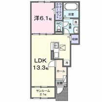 ロータス田主丸　１ 102 ｜ 福岡県久留米市田主丸町常盤（賃貸アパート1LDK・1階・50.05㎡） その2