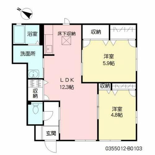 同じ建物の物件間取り写真 - ID:240027854867