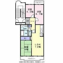 愛知県名古屋市西区比良２丁目（賃貸マンション3LDK・3階・66.19㎡） その2