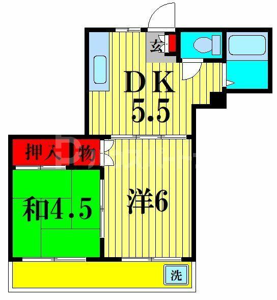 ファミールマツシマ 301｜東京都江戸川区松島２丁目(賃貸マンション2DK・3階・33.21㎡)の写真 その2