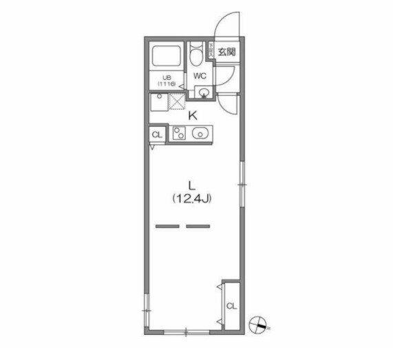 ＺＥＳＴＹ駒沢大学Ⅱ｜東京都目黒区東が丘２丁目(賃貸マンション1DK・2階・35.36㎡)の写真 その2