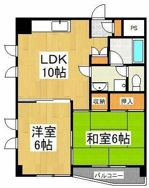 東京都清瀬市元町１丁目(賃貸マンション2LDK・2階・43.65㎡)の写真 その2