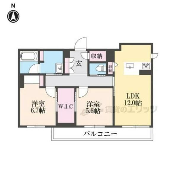 プラムベース 301｜京都府京都市中京区壬生淵田町(賃貸マンション2LDK・1階・65.40㎡)の写真 その2