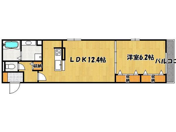 兵庫県明石市東野町(賃貸アパート1LDK・2階・47.03㎡)の写真 その2