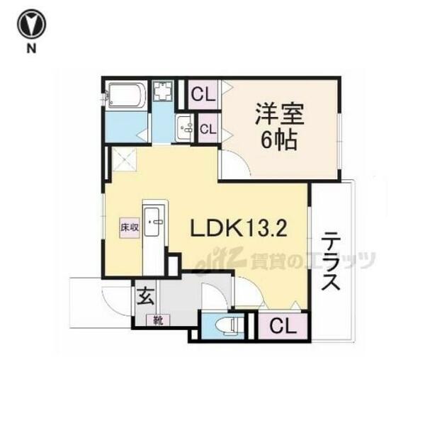 ジュネスＫ 102｜奈良県大和高田市大字有井(賃貸アパート1LDK・1階・46.03㎡)の写真 その2