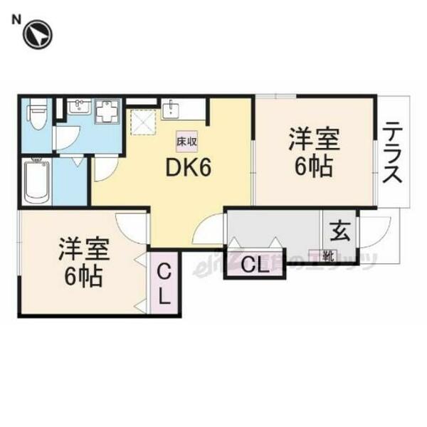 大阪府寝屋川市池田新町(賃貸アパート2DK・2階・47.74㎡)の写真 その1