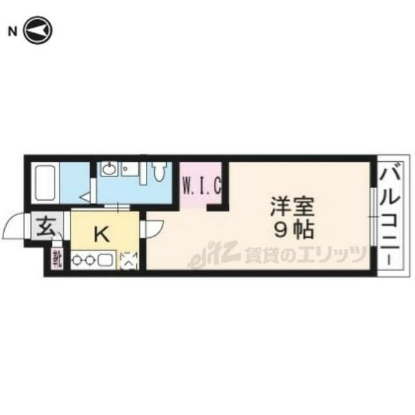 ＨＡＮＡＮＯＫＩ　ＦＬＡＴ 205｜京都府京都市北区小山西花池町(賃貸マンション1K・2階・27.21㎡)の写真 その2