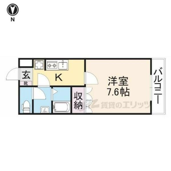 コンフォールＭ 103｜奈良県北葛城郡王寺町畠田４丁目(賃貸アパート1K・1階・26.44㎡)の写真 その2