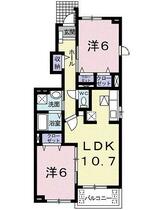 兵庫県加古川市別府町新野辺北町８丁目（賃貸アパート2LDK・1階・55.42㎡） その2