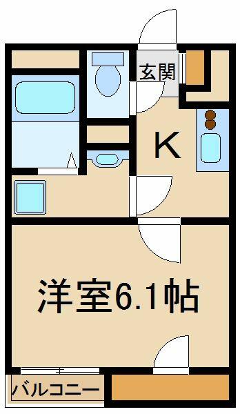 東京都北区浮間２丁目(賃貸アパート1K・2階・20.76㎡)の写真 その2