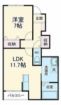 ビーブリッジ 101 ｜ 静岡県浜松市中央区有玉北町（賃貸アパート1LDK・1階・47.61㎡） その2