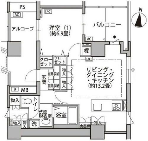 同じ建物の物件間取り写真 - ID:213107433046