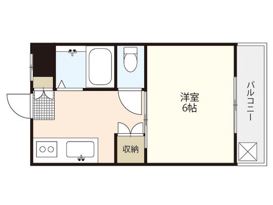 第１ガーデン｜広島県広島市南区大州２丁目(賃貸マンション1K・2階・21.00㎡)の写真 その2