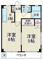 神奈川県川崎市多摩区菅２丁目（賃貸アパート2K・2階・34.78㎡） その2