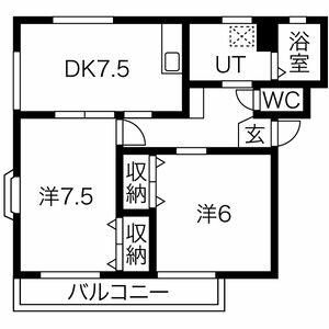 サンピュア新伝馬 302｜静岡県静岡市葵区新伝馬１丁目(賃貸マンション2DK・3階・53.34㎡)の写真 その2