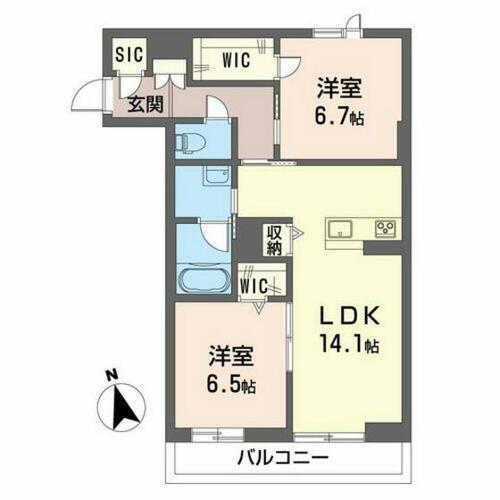 同じ建物の物件間取り写真 - ID:210002649636