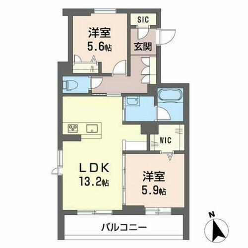 同じ建物の物件間取り写真 - ID:210002649639