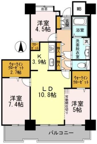 同じ建物の物件間取り写真 - ID:213104676195