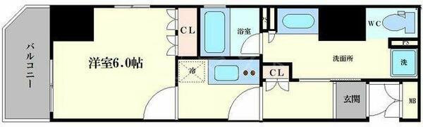 リーガル南船場Ⅲ 1501｜大阪府大阪市中央区南船場１丁目(賃貸マンション1K・15階・30.67㎡)の写真 その2