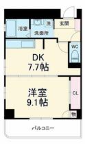 シャルマン 205 ｜ 静岡県浜松市中央区海老塚１丁目（賃貸マンション1DK・2階・42.10㎡） その2