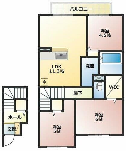 同じ建物の物件間取り写真 - ID:230028875753