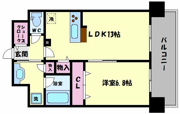 幸ｃｏｕｒｔ森ノ宮｜大阪府大阪市東成区中道３丁目(賃貸マンション1LDK・2階・49.32㎡)の写真 その2