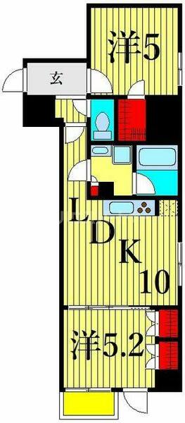 ドゥーエ日暮里｜東京都荒川区東日暮里６丁目(賃貸マンション2LDK・7階・50.23㎡)の写真 その2