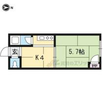 幸荘 201 ｜ 京都府久世郡久御山町島田古堤防中村（賃貸アパート1K・2階・19.44㎡） その2