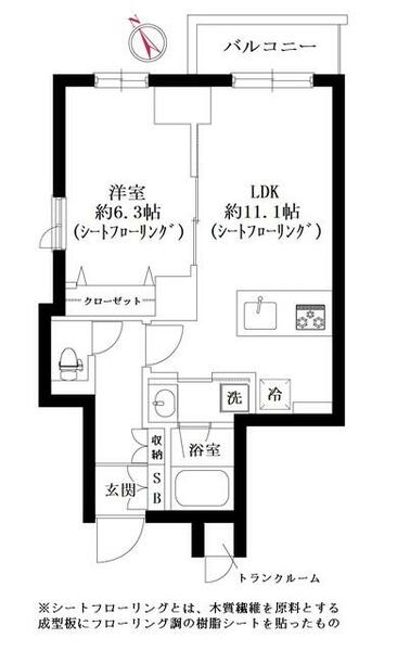 Ｌａ　Ｐｅｒｌａ　Ｂｕｎｋｙｏ－Ｋｏｉｓｈｉｋａｗａ 604｜東京都文京区小石川３丁目(賃貸マンション1LDK・6階・42.88㎡)の写真 その2